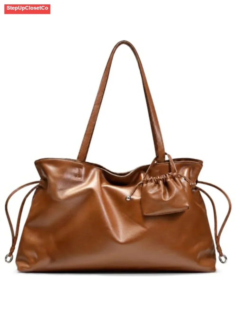 Top Grain Leather Slouchy Hobo Tote Bag for Women Large Shoulder Purse Fits 14